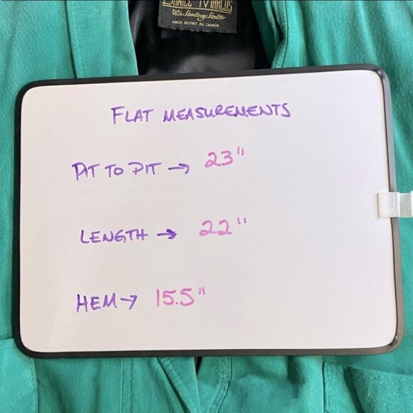 Vintage Daniel Marcus Cropped Teal Suede 90s Jacket  M - Picture 9 of 15